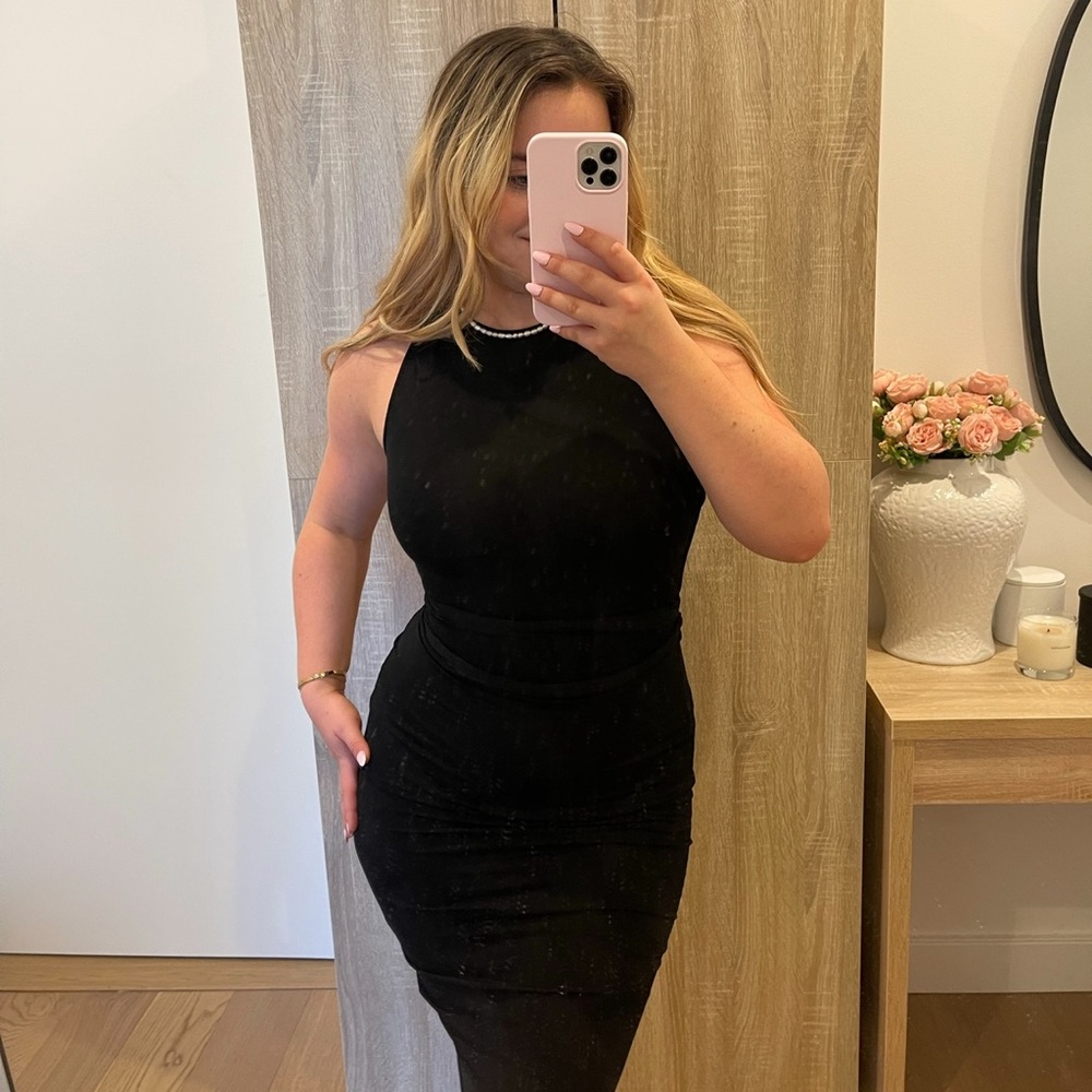 Forever 21 jersey wrap tie dress